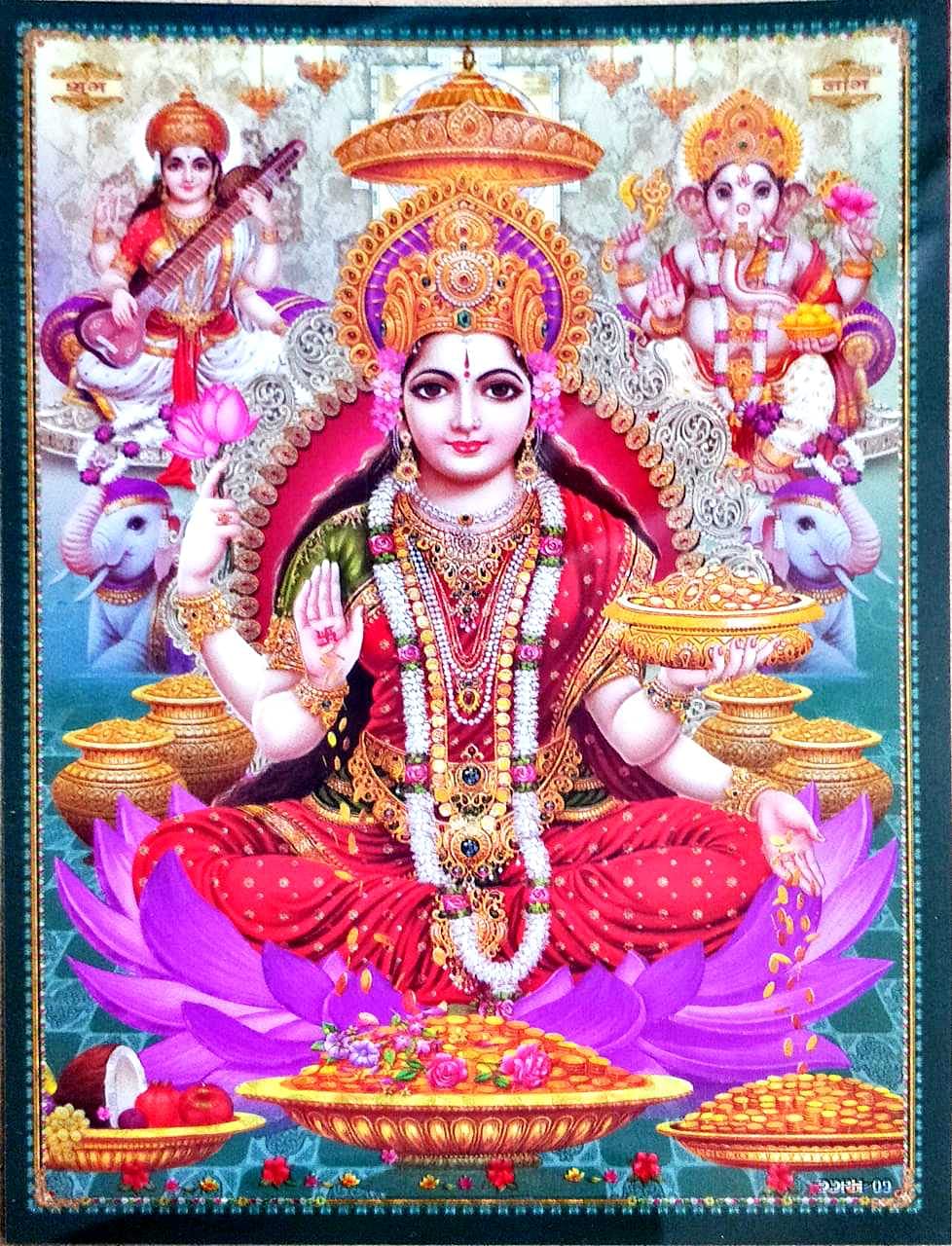 Suninow Goddess God Photo Frame for Pooja | Hindu Bhagwan Devi Devta Photo | God Photo Frames | Wall D?cor Photo Frame | Photo F